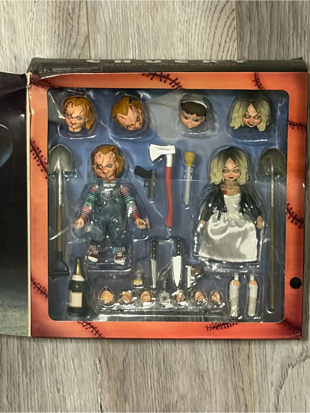 NECA Chucky and Tiffany 2 Pack Bride Of Chucky Horror Movie Toy Figures